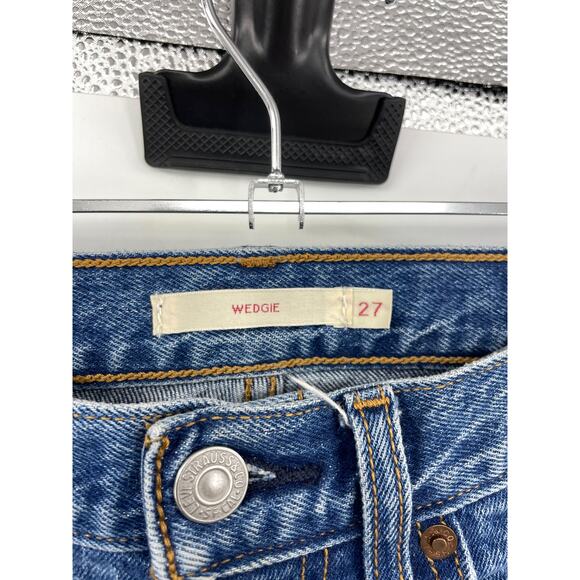 Levi’s Jeans Womens 27 Wedgie Icon Fit Higher Love Hi-Rise Distressed Denim - Picture 6 of 10